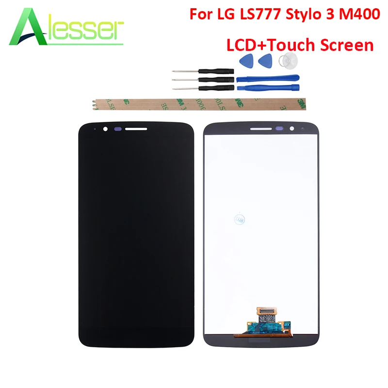 

Alesser For LG LS777 Stylo 3 M400 LCD Display And Touch Screen Assembly Replacement For LG LS777 5.7'' With Tools With Frame