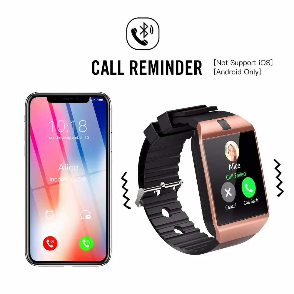 CAINUOS Bluetooth Смарт часы Relojes Relogios TF SIM Камера для IOS iPhone Samsung Huawei Xiaomi Android Phone|Цифровые