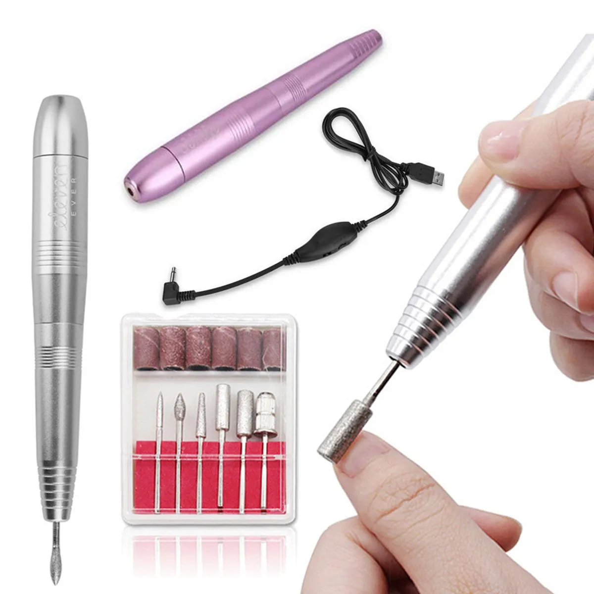 19000RPM Professional Electric Nail Drill File Pen Salon Machine