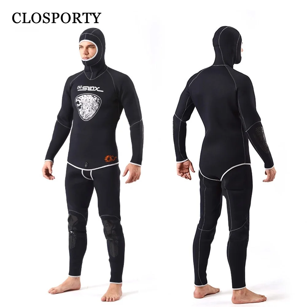 

SLINX 1301 Men 5MM Two-piece Sunblock Diving Suit Wetsuit with Headgear wetsuit men wetsuit men top wetsuit men triathlon