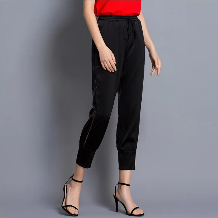 

8 Slim, warm and thick low-waist broad-legged pants HX01S