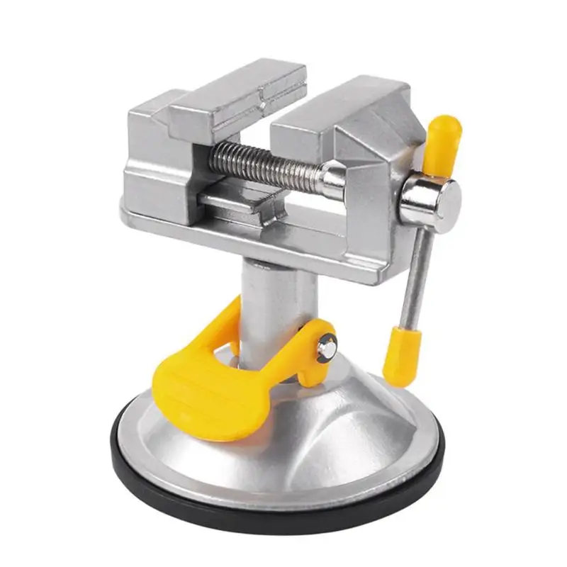 

Bench Vise Fixed Frame Sucker Clamp Adjustable Table Vise Roatatable Alloy Bench Screw for DIY Craft Mold Fixed Repair Tool