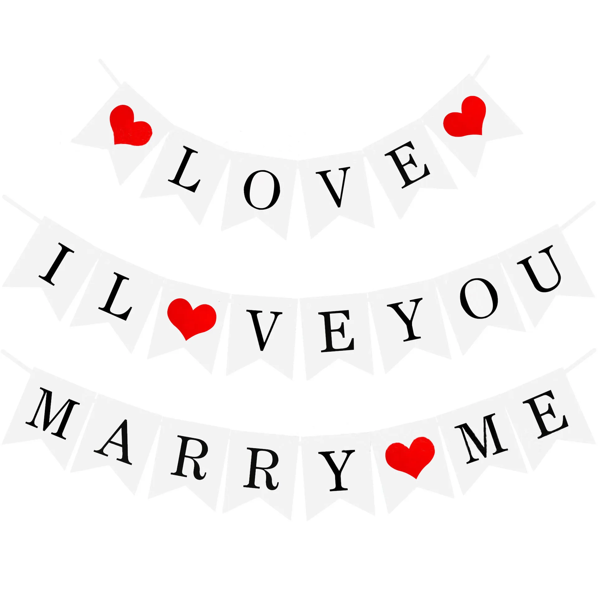 

Marry Me Marriage Paper Pull Flag Car Trunk Decorative Letter Tag String Flag Banner Proposal Props Rustic Wedding Decoration