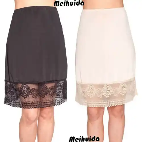 Half Slip Waist Slips Ladies 23/" Natural Underskirt Size 10 12 14 16 18 20 22