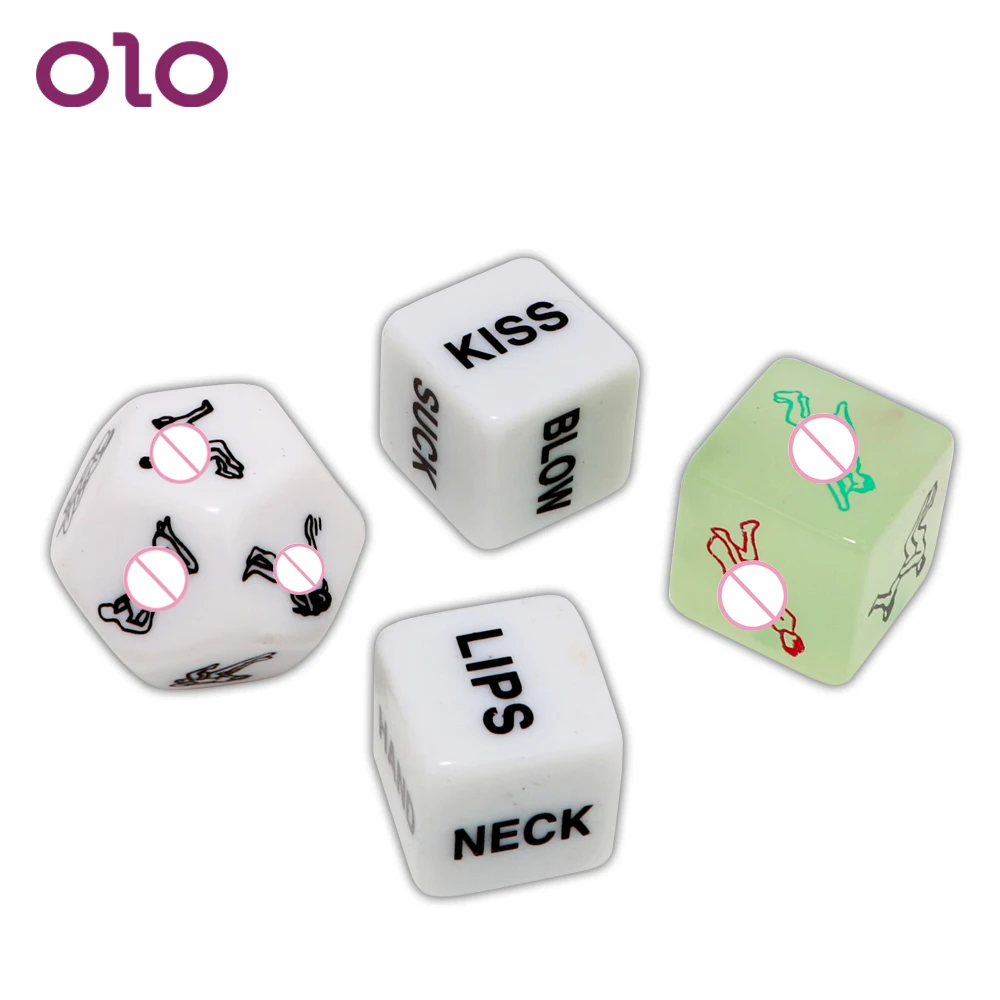 OLO 4 pcs/set Sex Dice Cheap 12 Sides Erotic Toys Humour Gambling Adult Games for Couple | Красота и здоровье