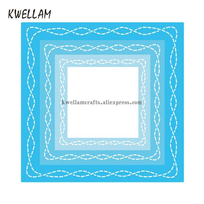 KWELLAM Line Pattern Plastic Embossing Folders for Card Making Scrapbooking and Other Paper Crafts 