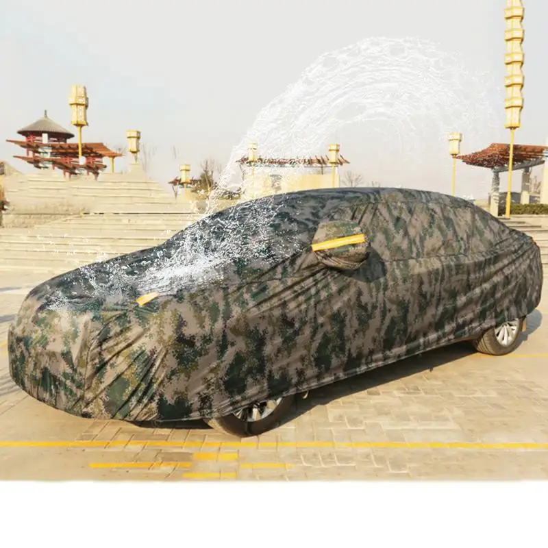 

Car Cover Auto Umbrella SUV Cover Sun Protection Waterproof Oxford Cloth Flame Resistant Camouflage