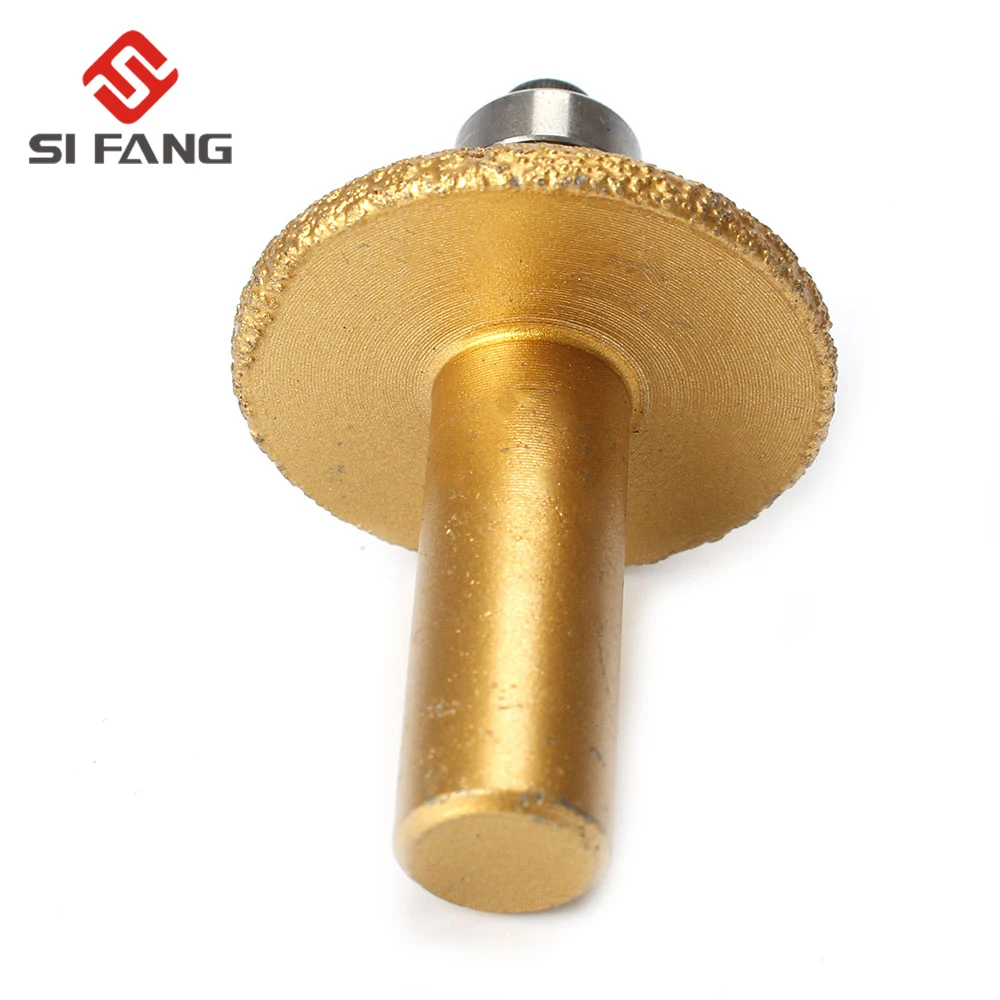 Diamond Brazed Chamfer Angle Wheel router bits with bottom bear Cone Type Bullnose Vacuum brazed diamond BRAZED Profile Wheel Diamond Brazed Chamfer Angle Wheel router bits with bottom bear Cone Type Bullnose Vacuum brazed diamond BRAZED Profile Wheel