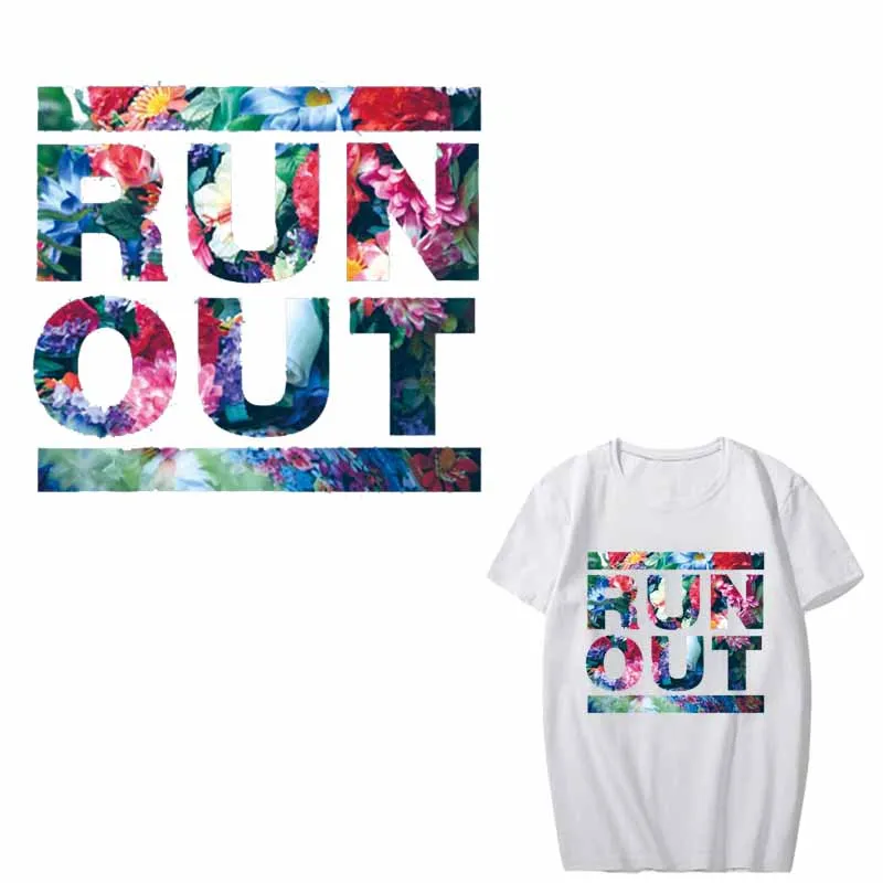 

Iron on Flower Letter Patch for Clothing Heat Transfer Vinyl A-Level Washable Stickers on T-shirt DIY Applique Thermal Press