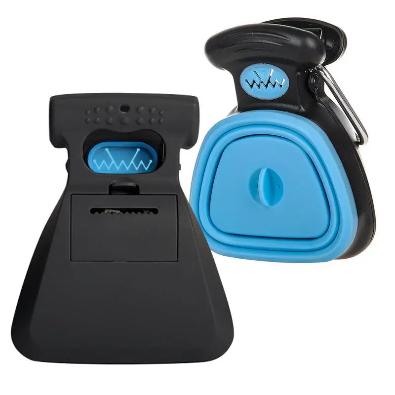 Tanie Dog Pet Travel składana szufelka do sprzątania psich odchodów łopatka do kupy Clean Pick Up exretta Cleaner darmowa wysyłka z 1 rolką kompostowalne torby