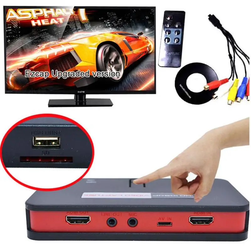 

EU Plug Video Capture Card Box HD Computer Live Broadcast 1080P Streaming Recorder USB #4
