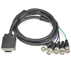 SVGA до 5 BNC RGB кабель монитора VGA свинцовый 59 "видео кабель