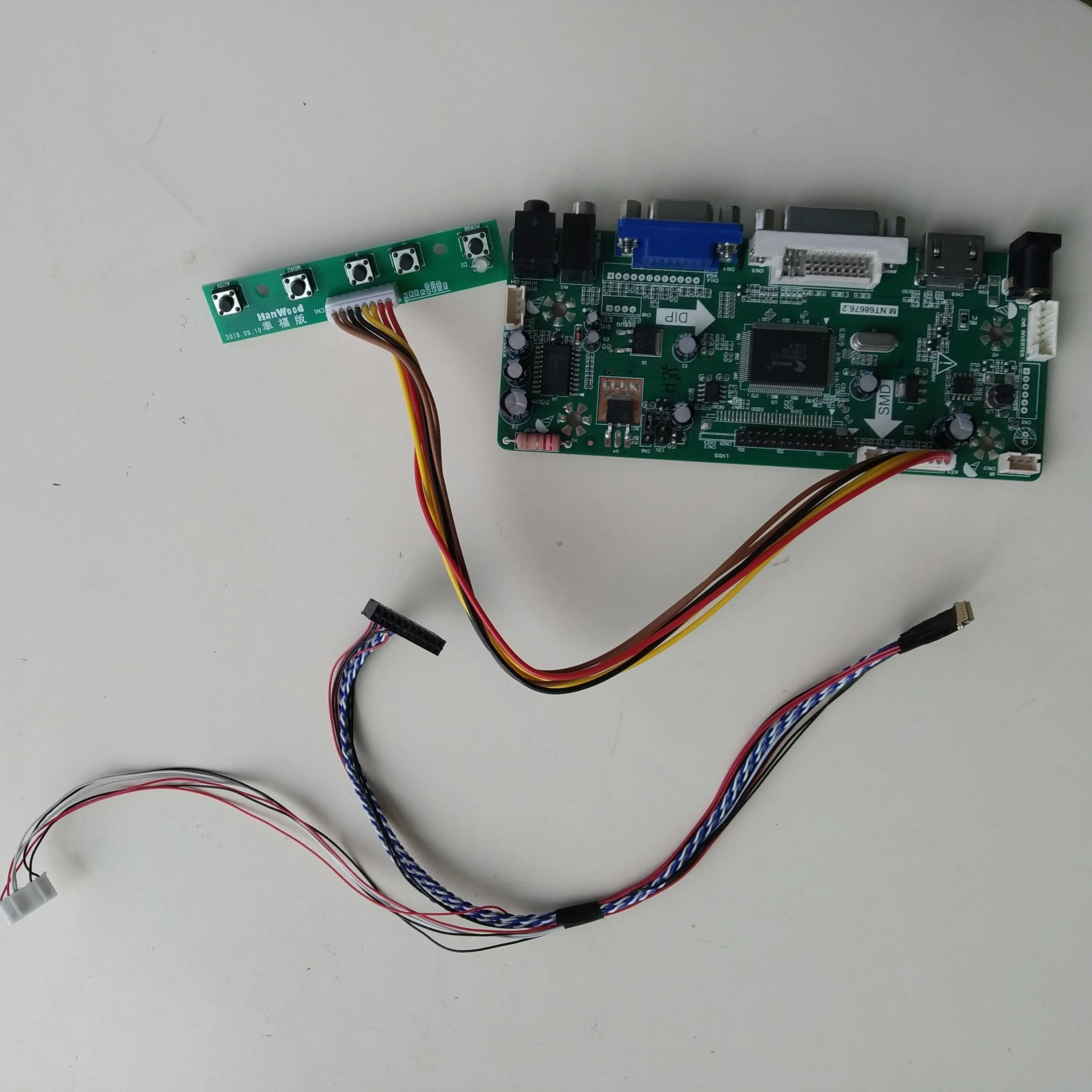 DVI Audio LCD lvds Controller Driver Board Kit For N156BGE L11 HDMI VGA