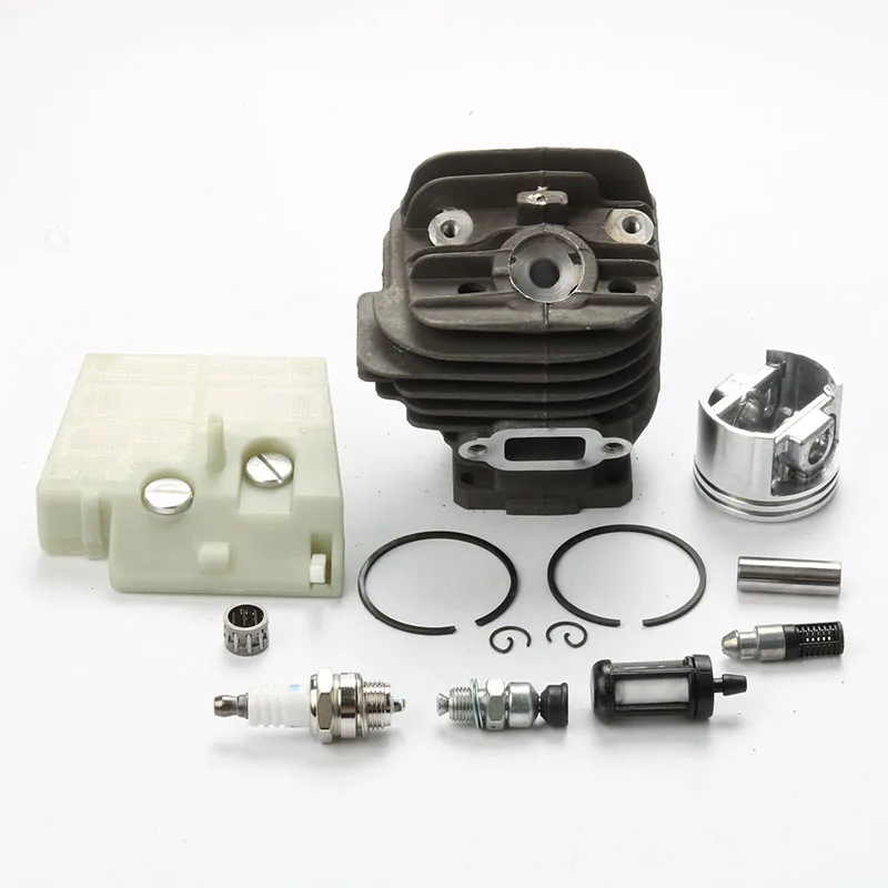 

44mm Cylinder Piston Pin kits +Spark Plug + Air Fuel Filter For Stihl 026 MS260 260 Chainsaw # 1121 020 1208