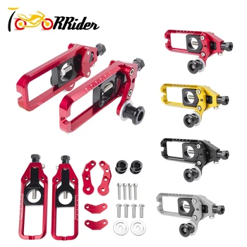 

Motorcycle Chain Adjusters Tensioners Catena With Spool Rear Axle Adjuster for Yamaha YZF-R1 YZFR1 YZF-R1 2004 2005 2006