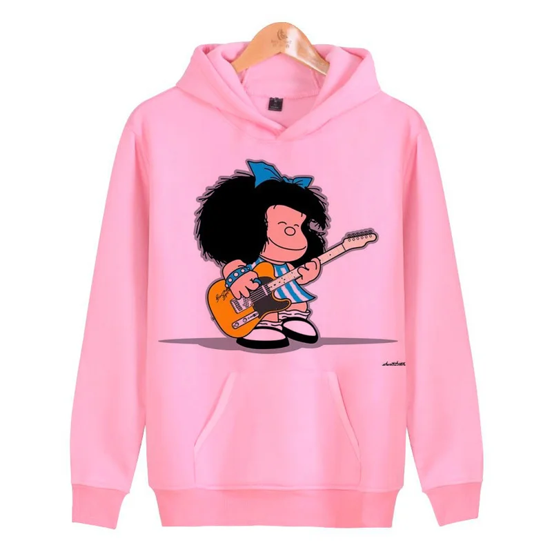 

mafalda hoodie clothing 2019 New Fashion 3D Hoodies cartoon Print Men Women hooded sweatshirt Pullovers N7664