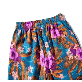 

Hirigin 2019 summer new fashion outdoor casual light sports tide male flower shorts
