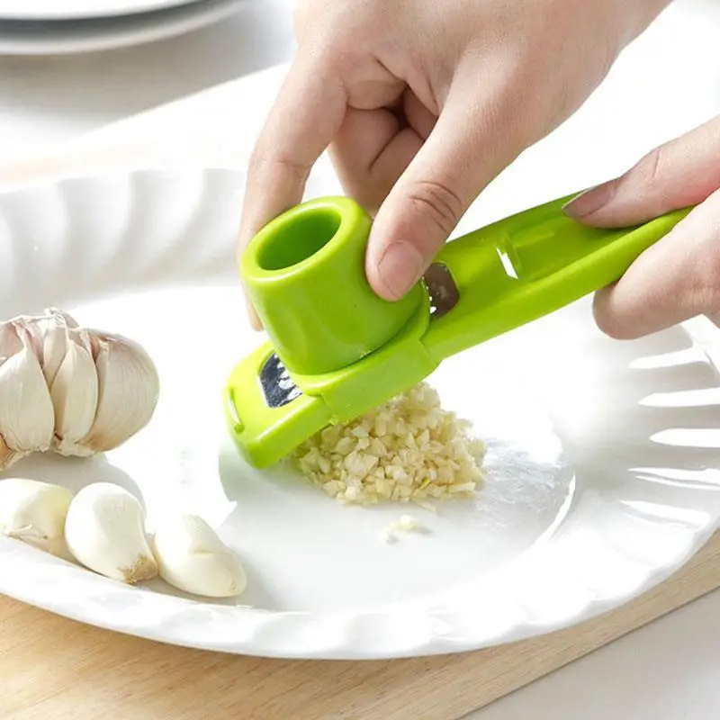 

Kitchen Parts Garlic Press Squeezer Ginger Stainless Steel Mincer Cooking Tool Presse ail Crusher Vegetable Peeler
