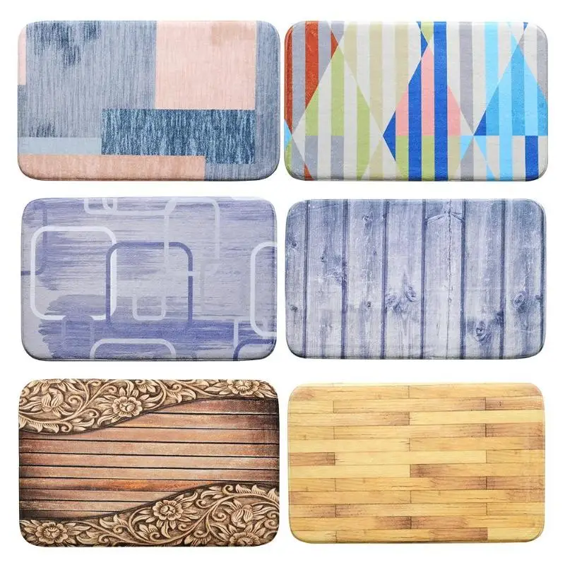 Простой фланелевый ковер коврик для двери в спальню, на кухню коврик для ванной Нескользящие Pad