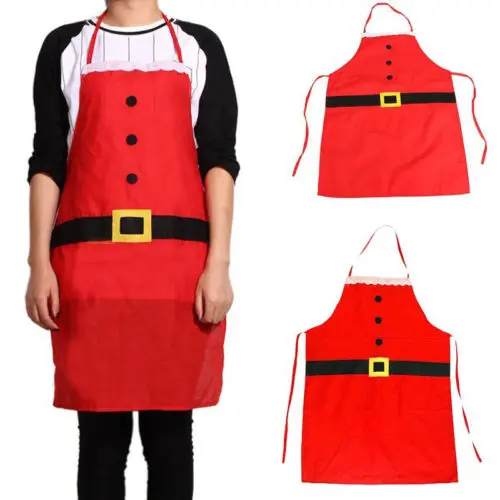 

Christmas Decoration Fashion Apron Kitchen Apron Christmas Holiday Dinner Party Decor OB