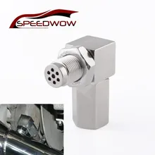 SPEEDWOW universel capteur d'oxygène Extender 90 degrés 02 bonde Extension catalyseur convertisseur O2 capteur d'oxygène entretoise