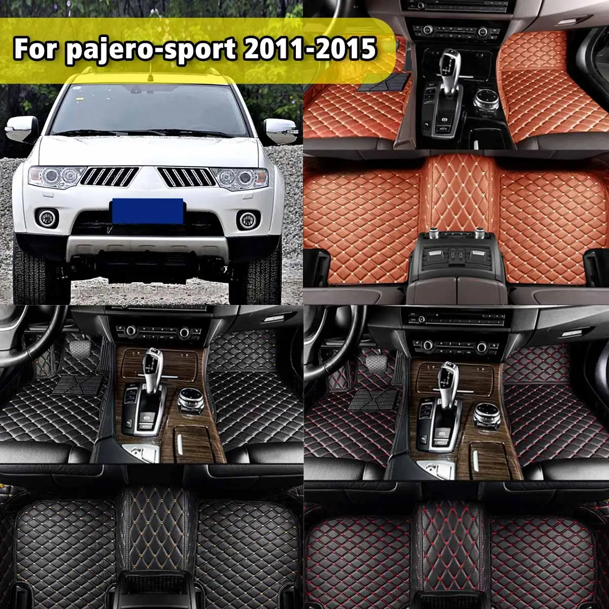 

Car Floor Mats Cover Carpet For Mitsubishi Outlander Xl Pajero Sport Lancer Grandis Galant Asx 2011 2012 2013 2014 2015 For Cars