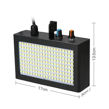 

Litake LEDs Strobe Flash Light Portable Auto Running Sound Control Speed Adjustable for Stage Disco DJ Party Wedding Lighting