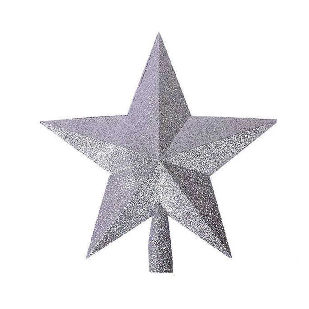 

SOFT-Christmas star Christmas tree top star Christmas tree top silver