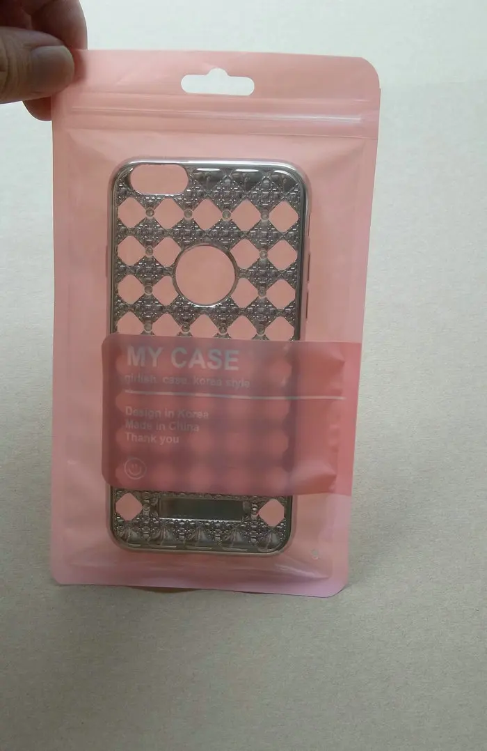 

600pcs 12*21.5cm Zipper Plastic Retail Packaging Ziplock Poly Pack Bag For Samsung s5 S6 C5 Iphone 6 6s 7 7plug Case Package Bag