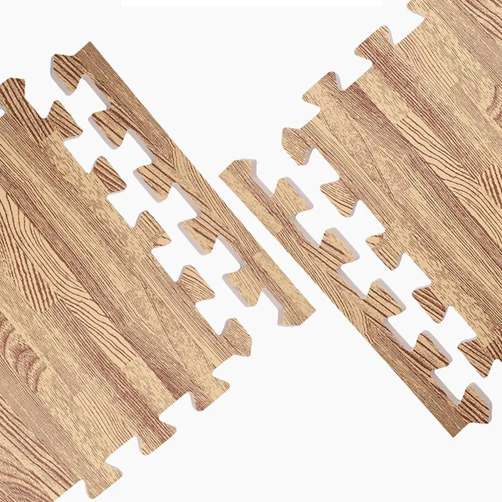 30x30x1cm Baby Split Joint Puzzle Mat Wood Grain Play Creeping Climbing Game Pad - 6pcs/set