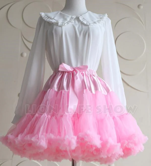 summer LOLITA TUTU Skirt COS Underskirt Mesh Layer Dance Costume