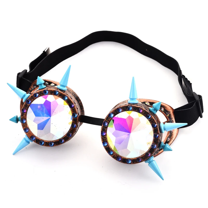 

Retro Steam Punk Rivets Goggles Glasses Welding Gothic Cosplay Lenses Steampunk Goggles For Party