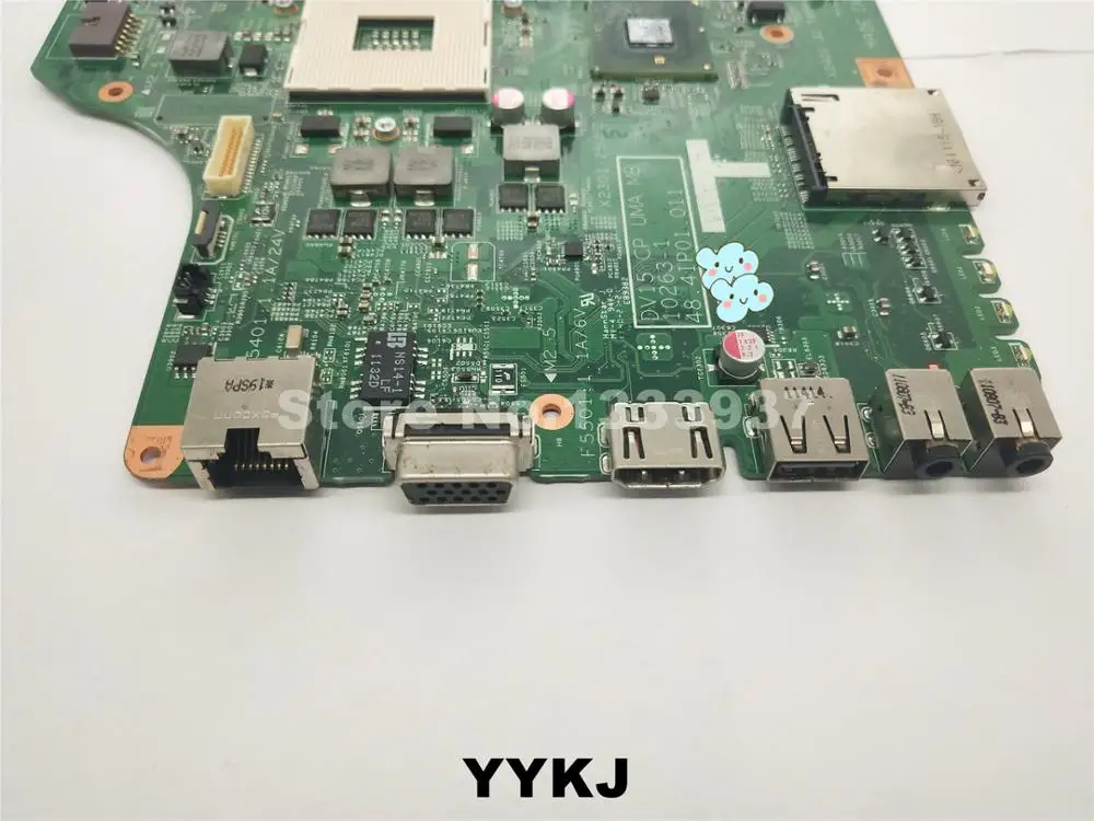  For Dell V1540 1540 N5040 Laptop Motherboard HM57 DV15 CPUMA MB 10263-1 48.4IP01.011 554QT01001 RMR
