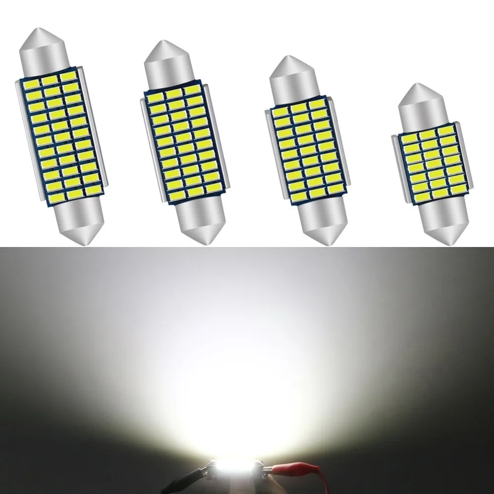 Фестон без ошибок Canbus C5W C10W Автомобильная внутренняя лампа 3014 SMD стайсветильник