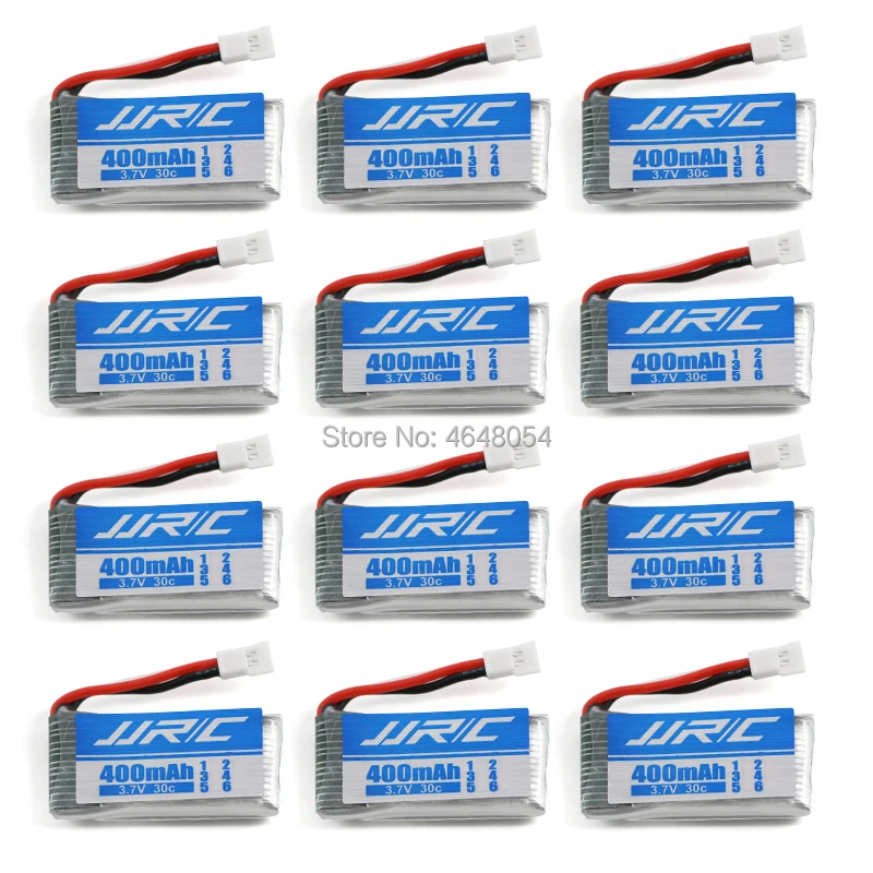 12 шт. 3 7 в 400 мАч Lipo батарея Дрон jjrc H31 RC Квадрокоптер запасные части 30C мини игрушка