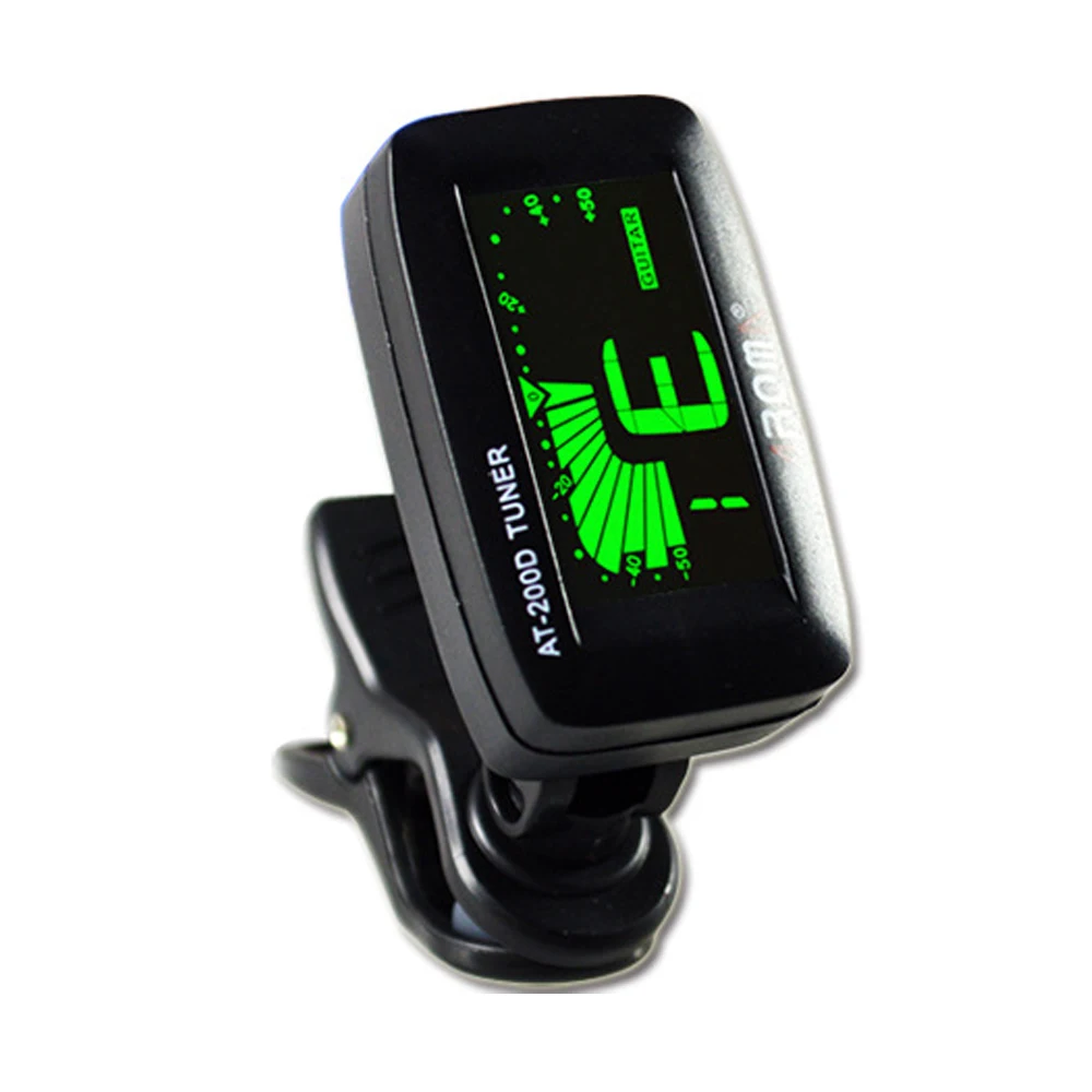 AROMA AT 200D Acoustic Guitar Tuner Universal Clip On Tuner Portable