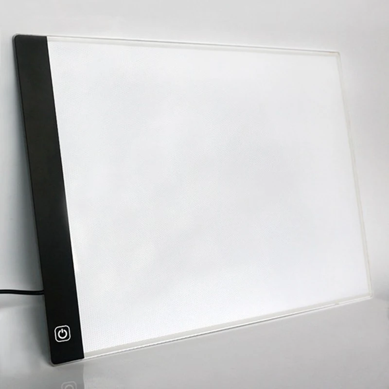Затемнение Цифровой Планшет A4 светодиодный блокнот для рисования световой короб калькирование, копирование доска Графическое искусство рисования стол Панель
