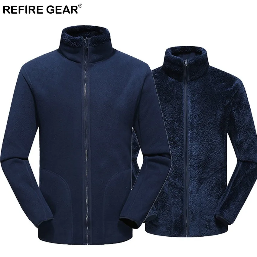 Refire gear осенне-зимняя флисовая куртка для мужчин и женщин, одежда с обеих сторон, спортивные куртки, походные треккинговые пальто