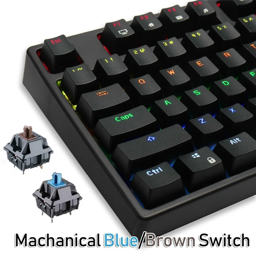RK Sink87G Wireless Mechanical Gaming Keyboard Blue Brown Switch ROYAL KLUDGE 2.4G RGB LED Backlight for PC Laptop Notebook MMO