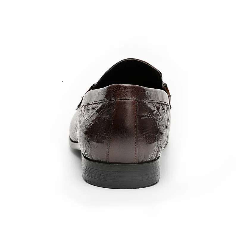 DESAI черный Нарядные туфли без застежек Для мужчин лоферы из натуральной кожи Для мужчин; платье в деловом стиле Свадебные удобные кроссовки на плоской подошве тапки большого размера