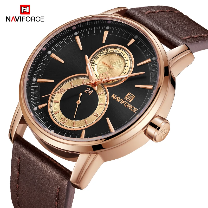 

NAVIFORCE Top Brand Men's Military Sports Watches Fashion Slim Analog Quartz Wrist Watch Waterproof Male Clock Relogio Masculino