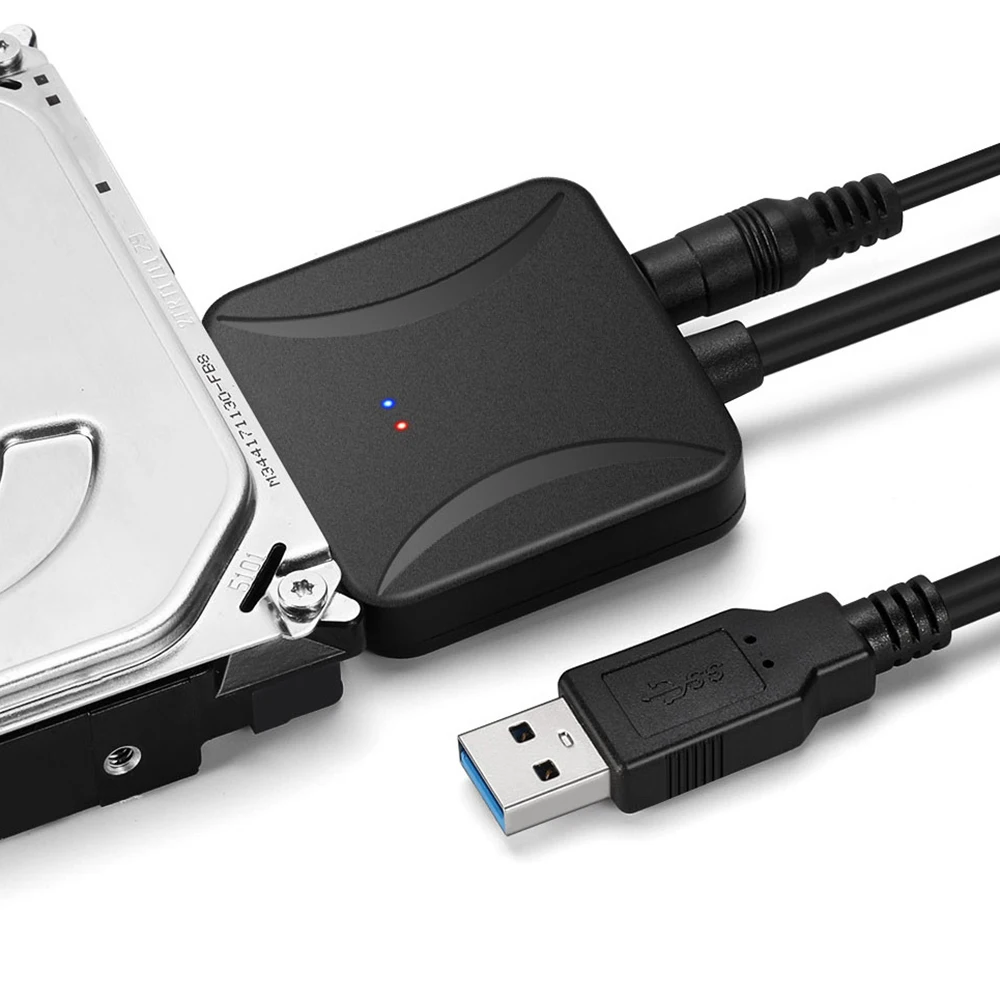 

SATA USB3.0 Adapter Cable Converter USB 3.0 to SATA Cable For 2.5 inch 3.5 inch HDD SSD Hard Disk