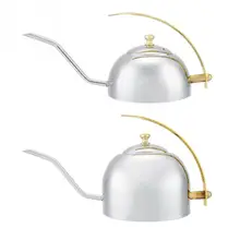 600 мл/1200 мл деревянная ручка кофейник из нержавеющей стали залейте Кофе чайник длинный рот гусинок капельный чайник кофеварка