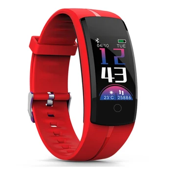 

Smart Wristband Color LCD Fitness Tracker Heart Rate Blood Pressure Monitor Fitness Bracelet Waterproof Pedometer Band Red