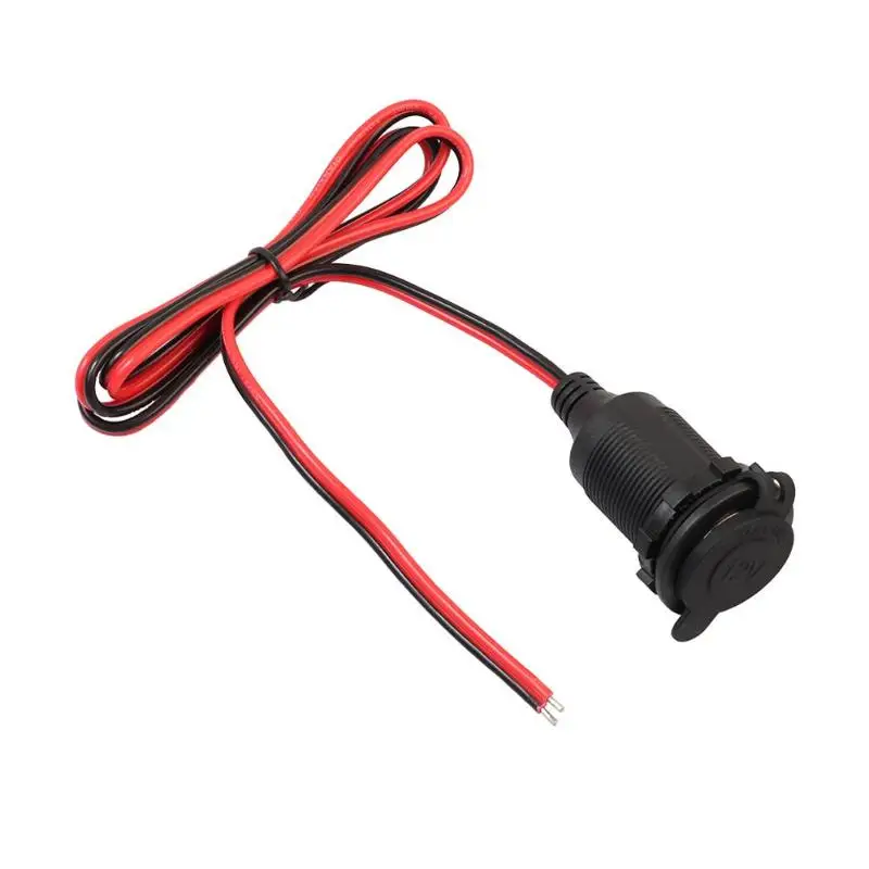 

12/24V DC Female Car Cigar Cigarette Lighter Socket Plug Connector Adapter for Universal Car Accessory Power Cigar Lighter Socke