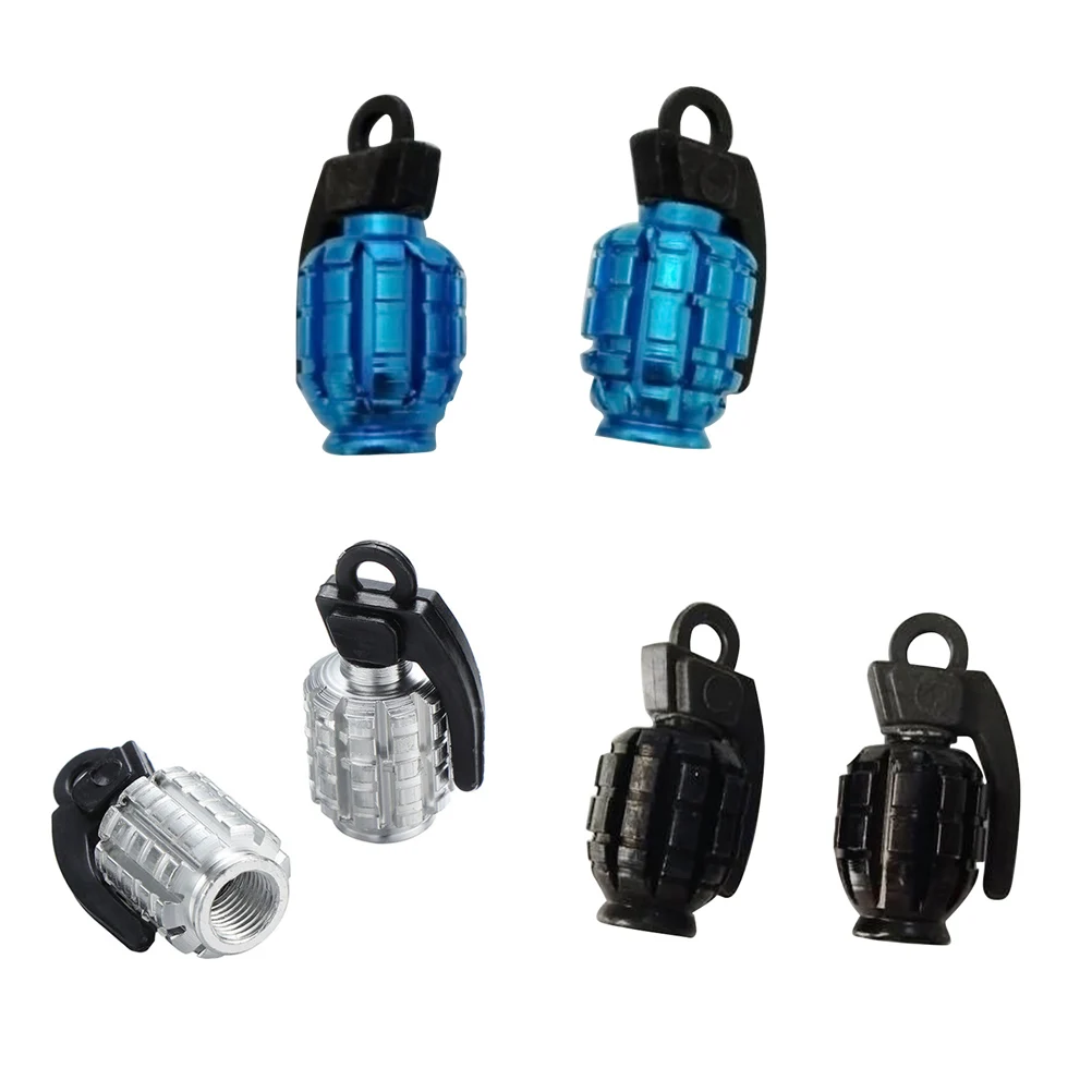 

Pair of Schrader Style BMX Aluminium Alloy Valve Caps Car Motorbike Scooter Bike Bicycle MTB BMX Waterproof Tyre Air Valve Caps