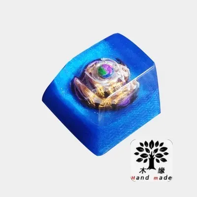 

1 piece hand-made resin backlit key cap mechanical keyboard key cap for Pandora planet OEM R4 height