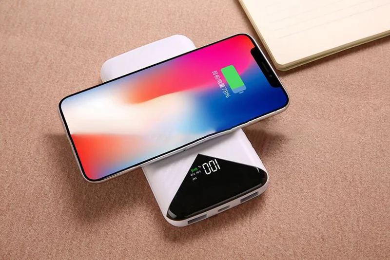 20000mah external battery mobile power 2 USB wireless charging mobile power portable charger for Xiaomi iphone Samsung 20000mah external battery mobile power 2 USB wireless charging mobile power portable charger for Xiaomi iphone Samsung