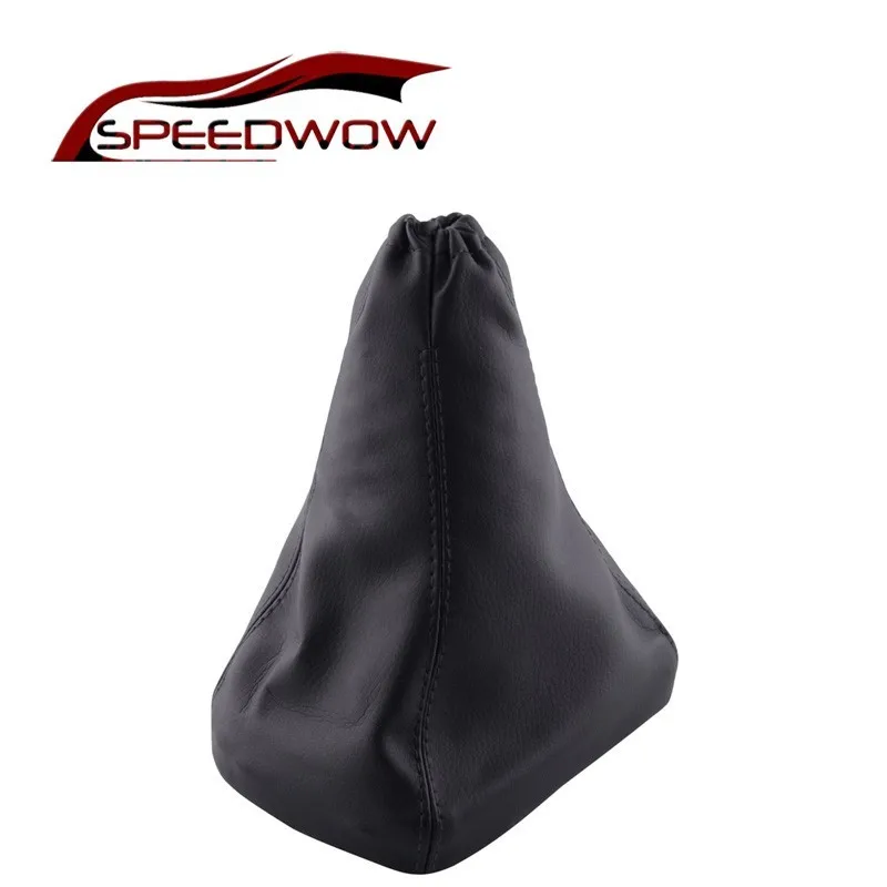 

NS Modify Black Car Leather Gear Shift Knob Gearstick Gaiter Boot Dust Cover Gear Shift Collars For Opel 2001-2006