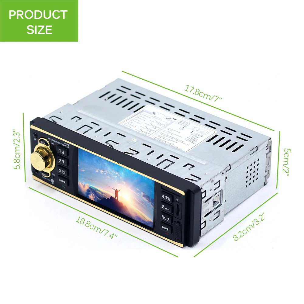 

4.1" TFT HD Digital Bluetooth Car MP5 Player MP4 APE MP3 Player with USB/SD FM Radio